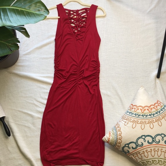 Just fab pink/red midi dress - Picture 4 of 8